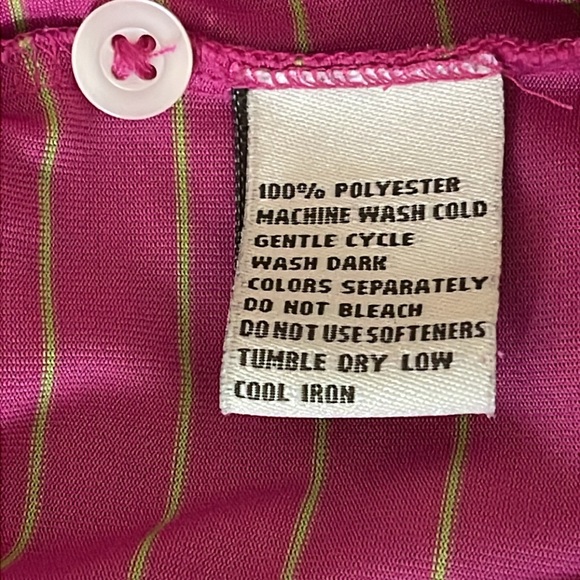 ~Donald Ross Pink &Tan Short Sleeve Golf Polo Size Large - Picture 5 of 9